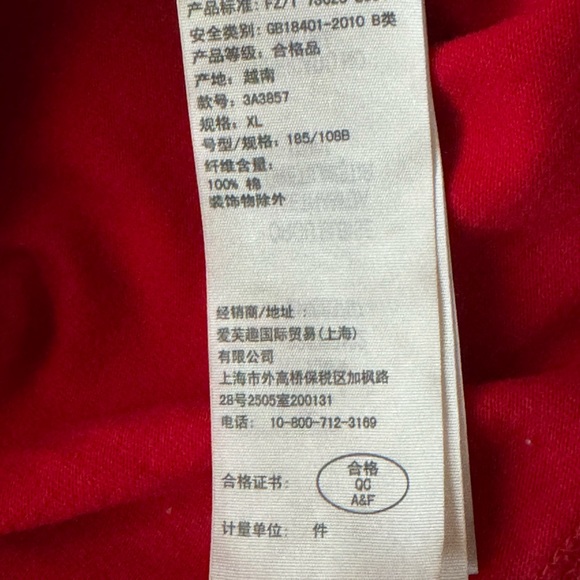 Hollister Vibrant Red Henley Shirt with Blue Logo 100% Cotton - Picture 7 of 9